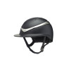 Charles Owen Halo Luxe helm met brede klep - Zwart / platina