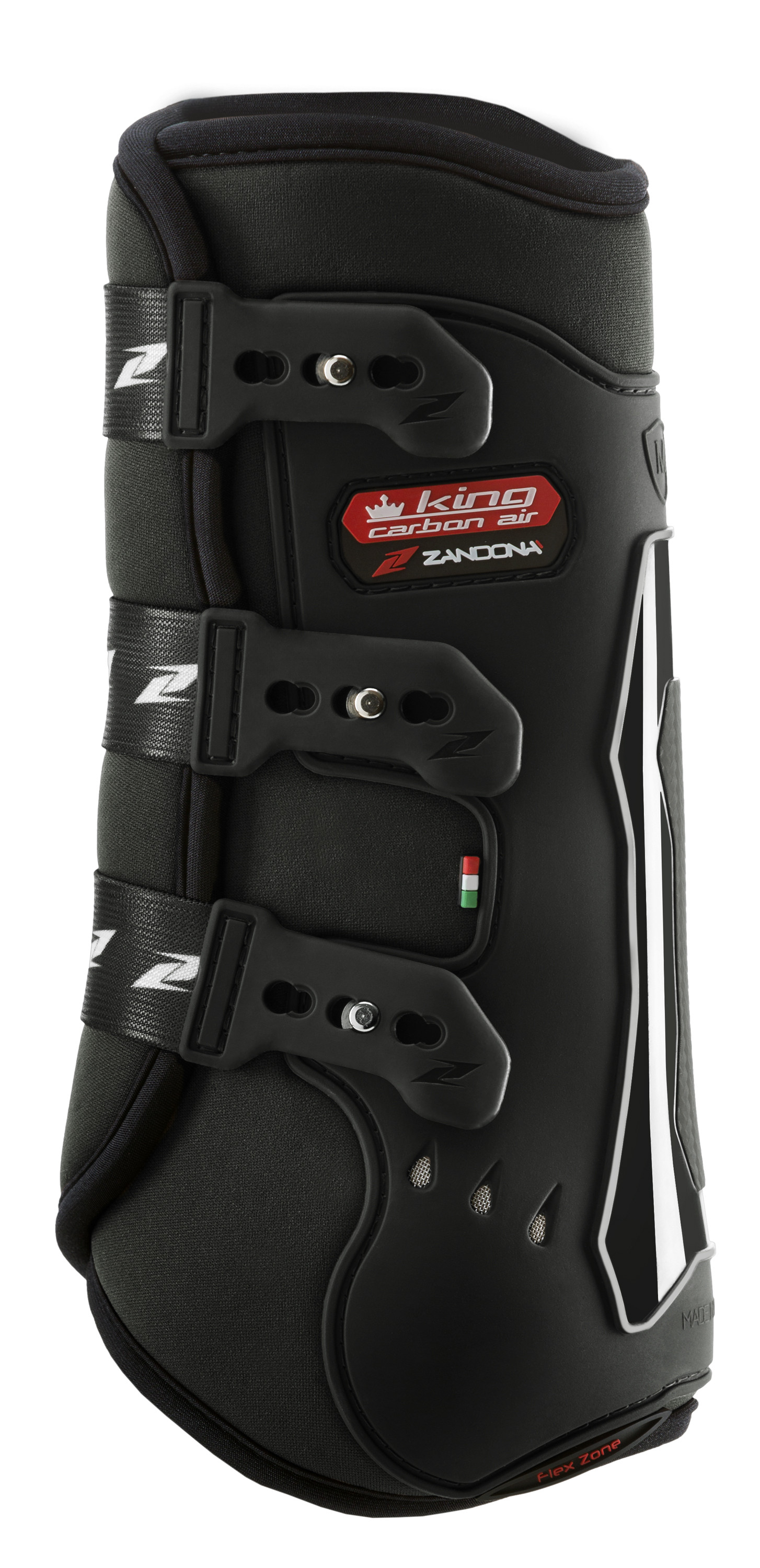 Achterste dressuurpeesbeschermers Zandona King Carbon Air Zwart