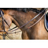 Deutsche Zügel Leder + Seil HFI Master - Bruin