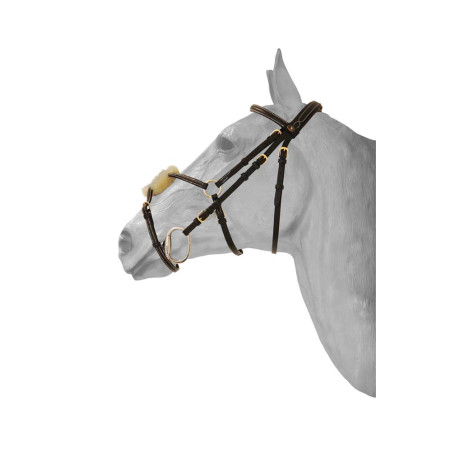 Mexikanisches Reithalfter mit Ziernähten HFI