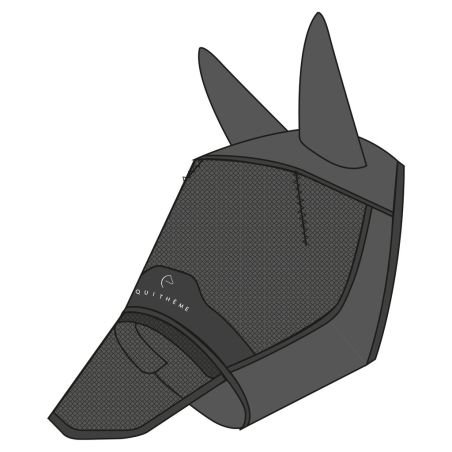 Vliegenmasker anti-UV Equithème Mesh met neus