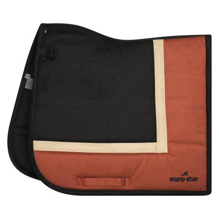 Euro-Star Simi Leath Striped dressuur zadeldek