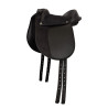 Horze Pony Zadel - Zwart / grijs