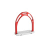 Beugels Anatomic Jin Stirrup aluminium - Rood aluminium