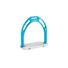 Beugels Anatomic Jin Stirrup aluminium - Turkoois aluminium