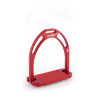 Beugels Jin Stirrup in Opaque Aluminium - Rood