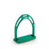 Beugels Jin Stirrup in Opaque Aluminium - Groen