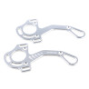 Hackamore Jin Stirrup - Glanzend aluminium
