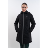 Lange parka Harcour Robertah dames - Zwart