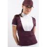Wedstrijdpolo Harcour Shine - Aubergine