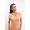 Technisch polo Harcour Popsy dames - Abrikoos