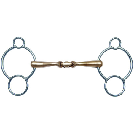 Stangbit Stübben 2980 snelle contact 3 ringen Trens mondstuk 16 mm