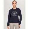 Grafische sweatshirt Tommy Hilfiger Equestrian Evans dames - Marineblauw