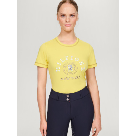 Grafisch T-shirt Tommy Hilfiger Equestrian Newport dames met korte mouwen