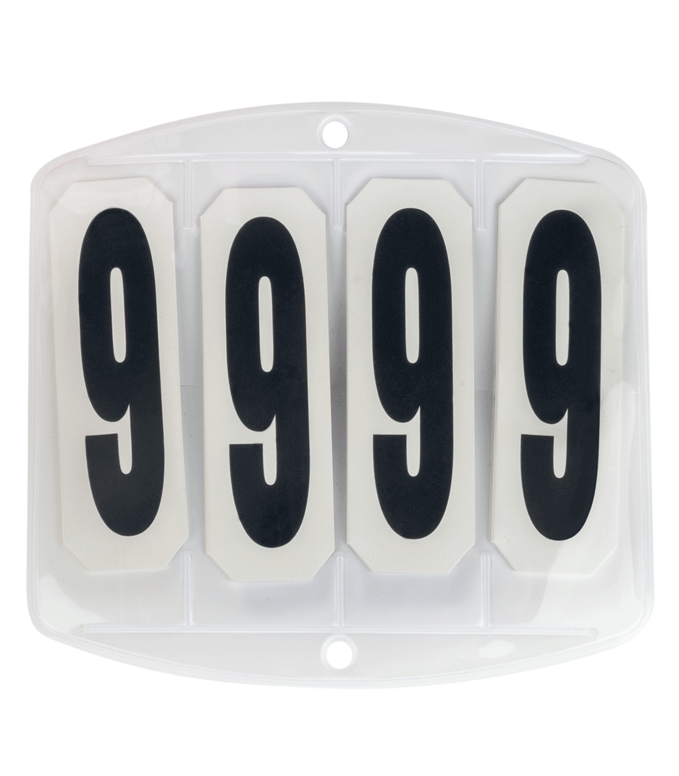 Rugnummers voor vierkante Waldhausen zadeldekjes met klittenbandsluiting Wit