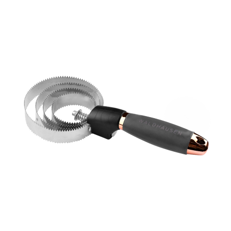 Waldhausen metalen rosborstel rond met gelhandvat