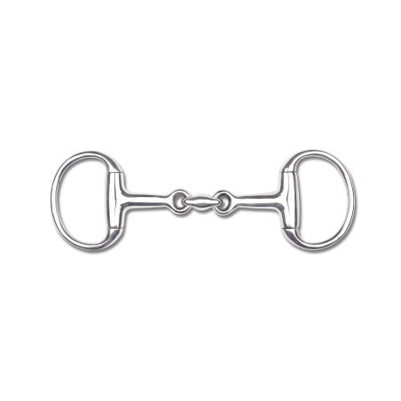 Olijfvormig bit Waldhausen pony dubbel gebroken