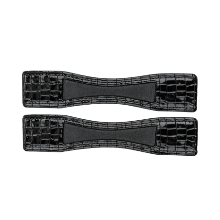 Waldhausen spoorbeschermers van gelakt leer, per paar