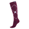 ELT Argyle paardrijsokken - Fluweelrood