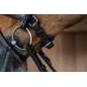 Gevlochten gecombineerde neusriem met Pull pack Dy'on New English Collection - Bruin