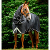 Horseware Rambo 1680D Turnout Plus 100g deken - Zwart / storm / zilvergrijs