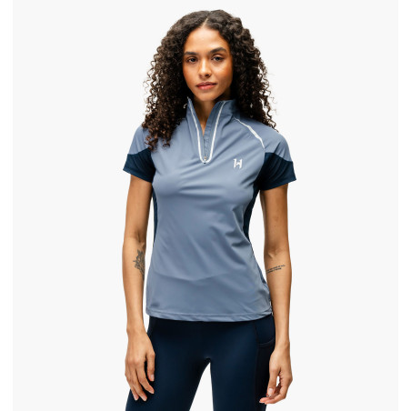 Polo 1/4 rits Horseware Stamina korte mouwen