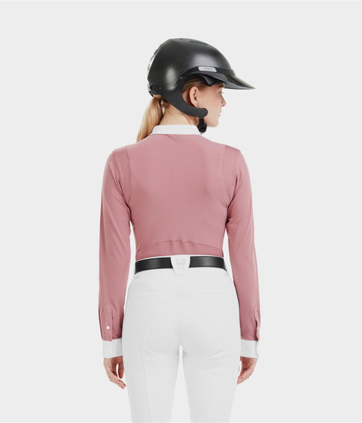 Wedstrijdshirt Aerolight met lange mouwen Horse Pilot dames Wit Wedstrijdshirt Aerolight met lange mouwen Horse Pilot dames Wit