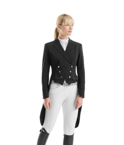 Frac lang Horse Pilot dames Zwart