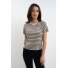 T-shirt Harcour Tzimi dames - Linnen / marine