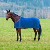 Finn-Tack Pro fleece deken met voering van netstof - Blauw / blauw