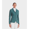 Wedstrijdjas Aeromade Horse Pilot dames - Balsemgroen logo zilver