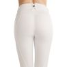 Hybride pull-on legging Montar MoGloria band Caviar full grip dames - Wit