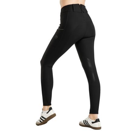 Montar MoZuna Refined Pintucks broek met gun metal kristallen en kniestukken grip voor dames