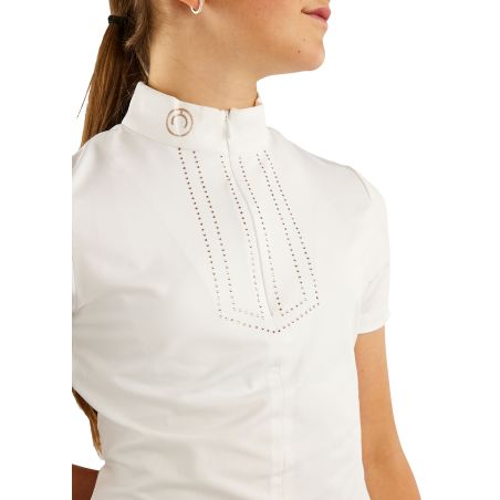 Wedstrijdpolo Montar MoViolet Junior crystal rosegoud