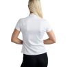 T-shirt met korte mouwen Montar MoBlair met donkergrijze kristallen voor dames - Wit