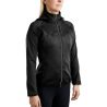 Softshell full zip jas Montar MoBlair afneembare capuchon crystals gun metal dames - Zwart