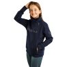 Sweatshirt Montar MoNaja Junior zijsluiting kristallen rosegoud - Marine