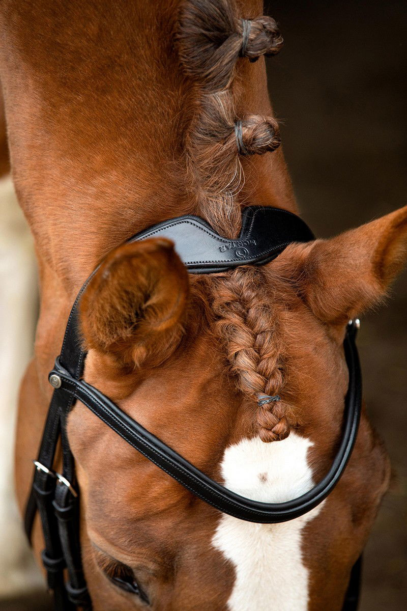 Bridon Montar Normandië gelooid leer Zwart Bridon Montar Normandië gelooid leer Zwart