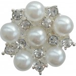 Haarspeld met strass/parel