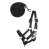 Halster en halstertouw HKM Hobby Horsing Basic - Zwart