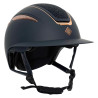 Imperial Riding Olania Deluxe grote klep helm - Marine / rosegoud