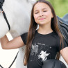 T-shirt Imperial Riding Star Sky kind - Zwart