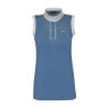Polo CANDIBA dames zonder mouwen Flags & Cup - Stormblauw
