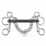 Mors Pelham gebogen rubber Horze