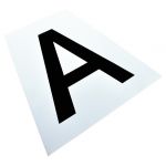 Stickerset 12 letters voor trainingskegels La Gee