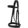 Hoofdstel en teugels singels Percheron Norton - Zwart
