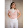 Wedstrijdpolo Pénélope Las Honey korte mouwen - Roze