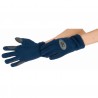 Polar fleece rijhandschoenen T de T - Marineblauw