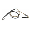 Duitse teugels in touw en leer T de T - Bruin / beige