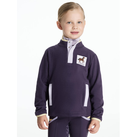 Mini LeMieux Mae fleece met drukknoopsluiting